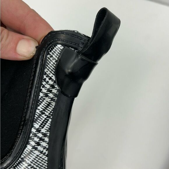 JEFFREY CAMPBELL Platform Lug Houndstooth Chelsea Chunky Heel Boots - Picture 6 of 10